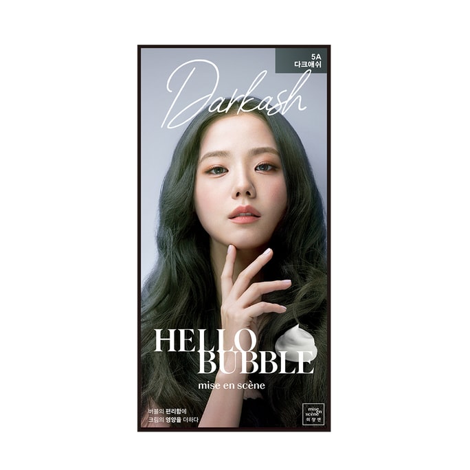 Mise en Scene Hello Bubble x BlackPink Hair Dye 5A Dark Ash