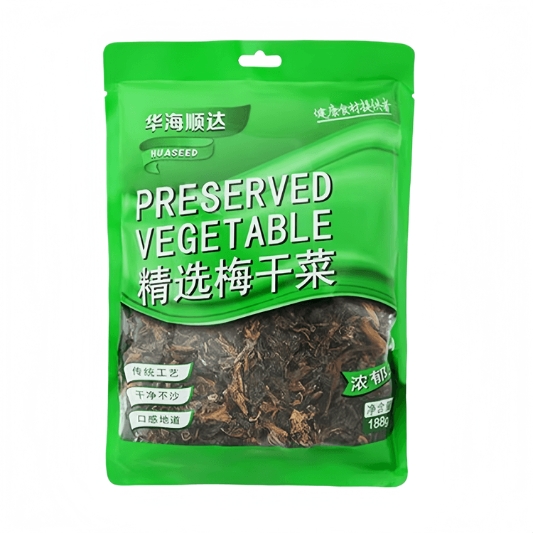 中国直送】華海順達乾燥からし菜、豚バラ肉煮込み乾燥からし菜、188g×1