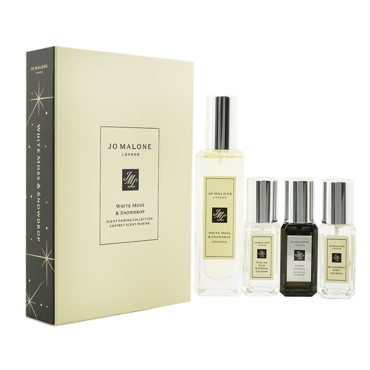 香港直送】JO MALONE ホワイト モス アンド スノードロップ コロン マッチング セット: ホワイト モス アンド スノードロップ コロン  30ml + イングリッシュ ペア ＆ フリージア コロン 9ml + ブラックベリー ＆ ベイリーフ コロン 9ml + ミルラ & トンカ