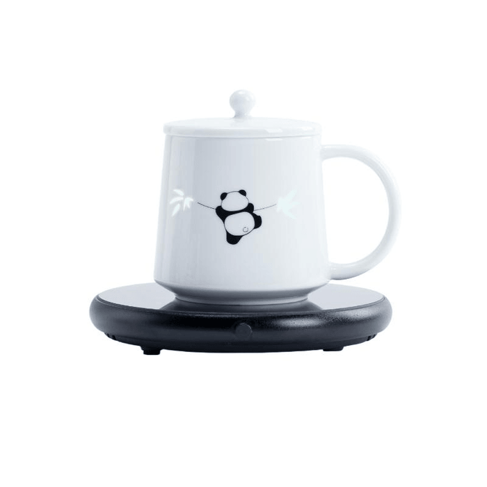 Mr. Nanshan Le Meng Panda Water Cup Simple And Cute Ceramic Mug Intelligent Insulated Base Water Cup 390ml