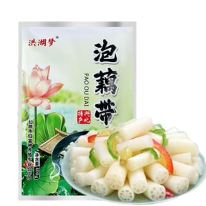 홍후 연근 절임, 매콤새콤한 맛. 엄선된 연근을 전통 방식으로 절여 부드러운 식감, 풍부한 향, 그리고 상큼한 맛을 선사합니다. 400g