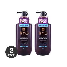 韩国RYO吕 紫吕舒缓头皮洗发水 400ml*2  适合敏感性头皮【超值装】【新版】