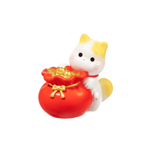 【中国直送】宮殿博物館タオバオ - 宮殿猫デスクトップ装飾、コンピュータペンダント、オーナメント、宮殿猫が宝物を運ぶ（5cm x 1箱）