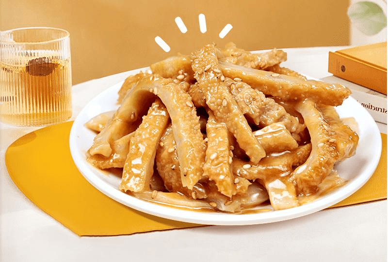 【中國直郵】 開口爽 麻醬素毛肚魔芋小零食麻醬口味8g*15包