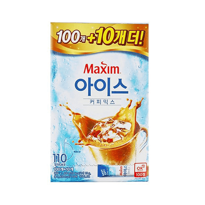 韩国MAXIM冰拿铁 速溶咖啡 100p+10p