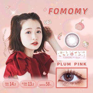 【日本美瞳/日本直郵】Fomomy 日拋美瞳 Plum Pink 元氣粉紅紫「粉紅紫系」10片裝 度數-9.50(950) DIA:14.5mm | BC:8.6mm 預定3-5天