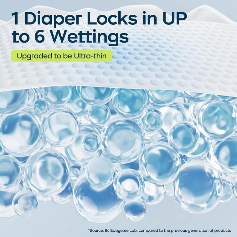 BC 베이비케어 에어 프로 아기 기저귀 초박형 통기성 허리 스티커 기저귀 사이즈 L (20-31lb, 40개입 * 3팩 [3팩 밸류팩] 9