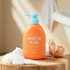 日本KAO花王 Merit 儿童泡沫植物柔顺干爽护发素 360ml