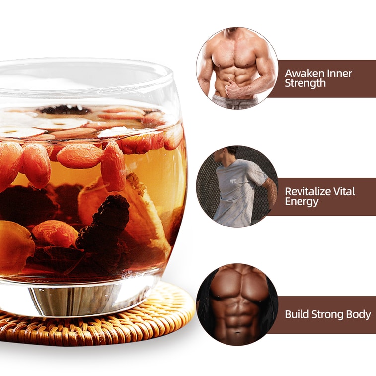 【Livraison directe du Canada】 Sifanda Thé aux cinq trésors au ginseng 100g (5g×20pcs) Thé rénal pour hommes, énergie sans pression, thé plein de vitalité ! Sachets de thé mélangés, cadeau de fête 6