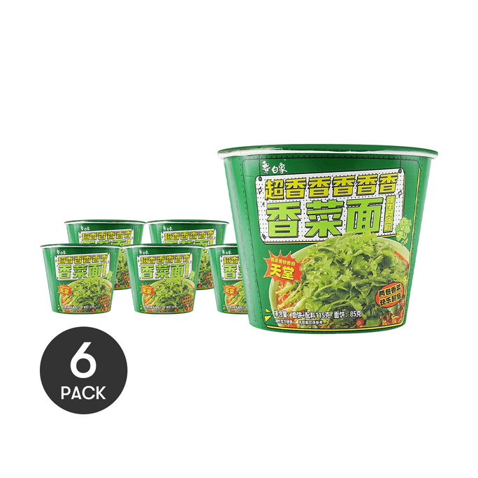 Cilantro Instant Noodles Spicy Beef Soup Flavor Ramen 4.1 oz*6 【Value Packs】