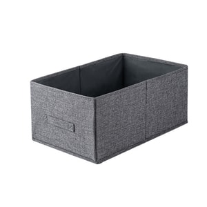 FaSoLa Life 패브릭 수납함 회색 면 및 리넨 대형 바지 및 옷 보관 아티팩트 옷장 옷 보관함