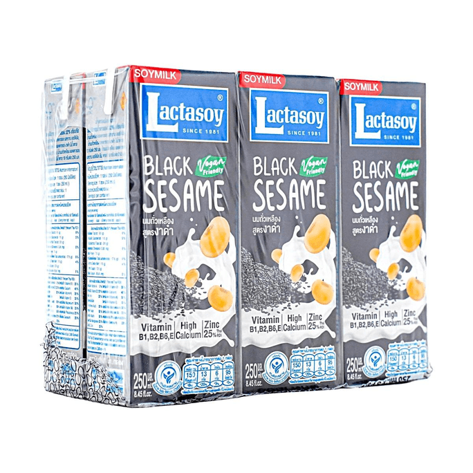 黒ごま豆乳 8.45 fl oz*6パック【高カルシウム栄養】【ヴィーガン対応】