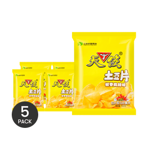スパイシーポテトチップス 3.8オンス *5【5パック】