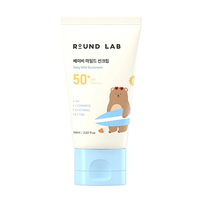 베이비 마일드 선스크린 2.02 fl oz【순한 물리적 자외선 차단제】【진정 및 복구】