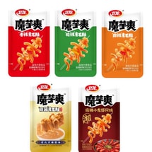 Weilong Konjac Snack Spicy Sesame Vegan Tripe Sour and Spicy, Spicy, Crayfish 5-flavor Mixed Small Snacks *1 Bag (10 Packs) Approx. 100g