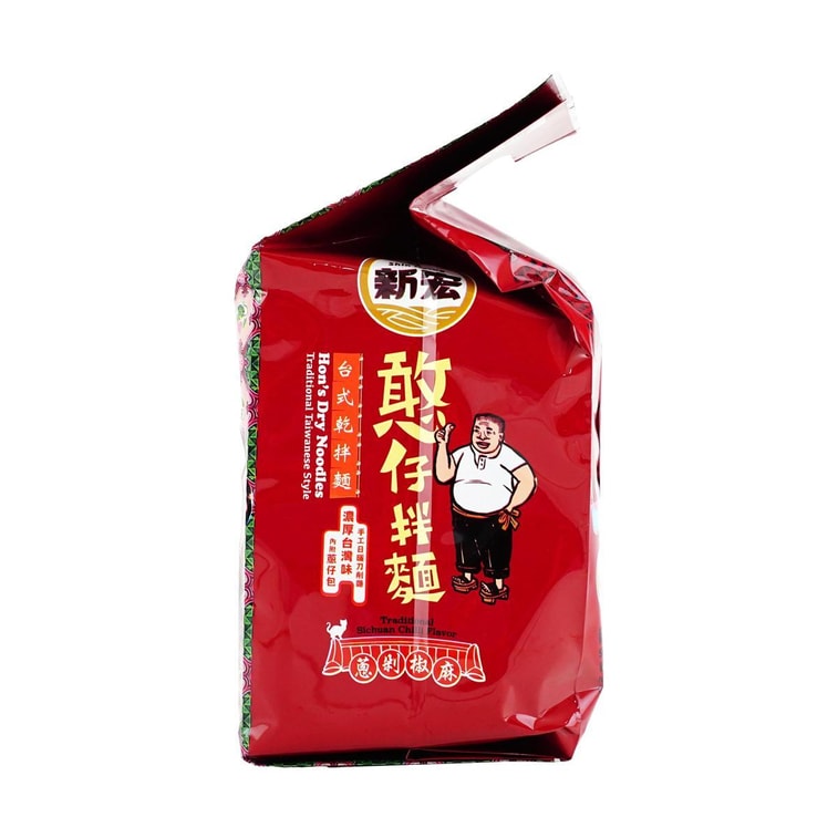 新宏 憨仔面 方便面拌面 葱剁椒麻味 110g*4 4