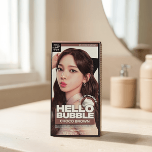 Hello Bubble Hair Dye, Easy Hair Coloring, 3.52oz. #6N Choco Brown【Aespa, Karina】