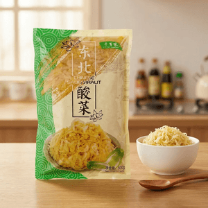千百味 东北酸菜 切丝 500g【腌制白菜咸菜】