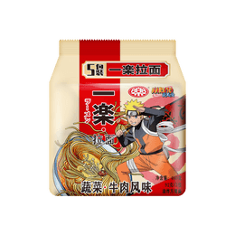 Naruto Ichiraku Beef Ramen - Instant Noodles, 5 Packs* 3.24oz