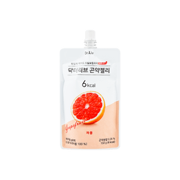韩国DR.LIV 低糖低卡蒟蒻果冻 代餐 膳食补充剂 满满的饱腹感 西柚味 150g