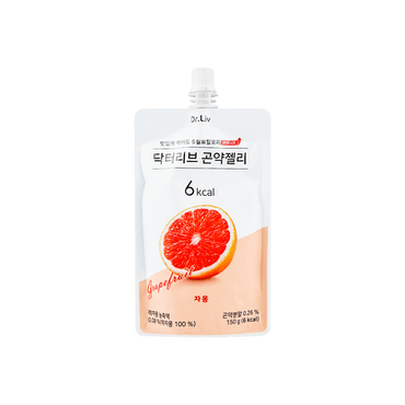 韩国DR.LIV 低糖低卡蒟蒻果冻 西柚味 150g
