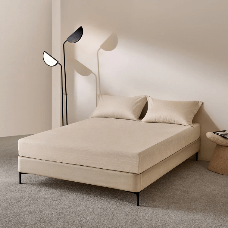 【중국 직송】 루오라이 홈텍스타일 봄여름 신상품 순면 4종 세트 순면 60매 초소프트 U 이지 퀼트 커피/4세트(플랫 싱글)/킹사이즈/220*250 13