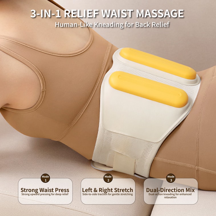 Waist Massager Y2 Warming Belt Waist and Back Heat Popular Gift Choice Beige 6