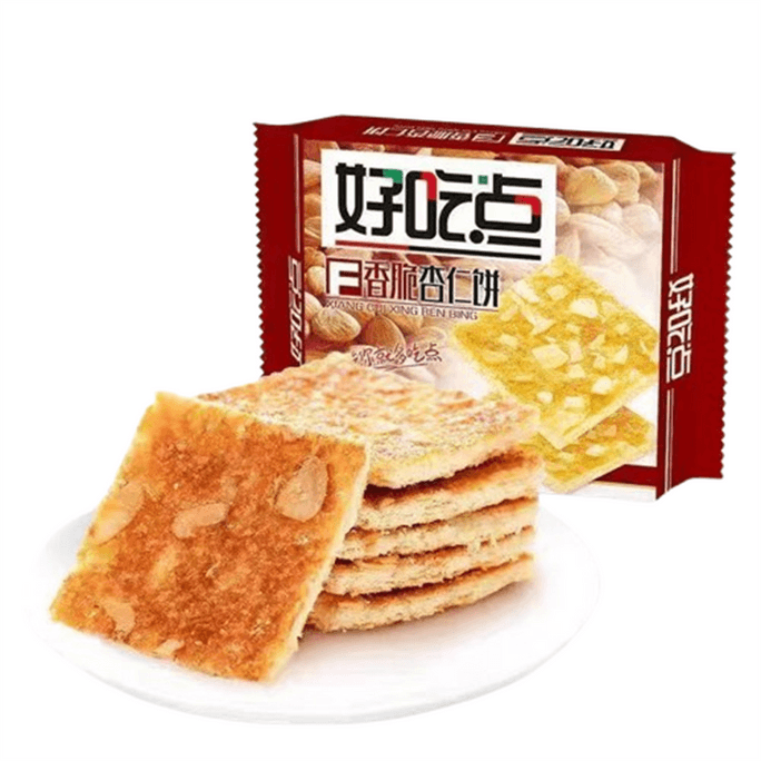 [中国からの直送] 好鶏店 クリスピーアーモンド味ビスケット マルチフレーバー 栄養豊富 ヘルシー朝食スナック 108g/袋