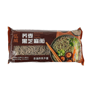 Buckwheat & Black Sesame Noodles 11.3oz 【Non-Fried】【Air-Dried Noodles】