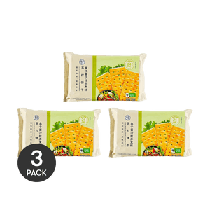 Caviar Salad Mustard Flavor Crackers, Soda Bscuits,8.04 oz *3【3 Pack】