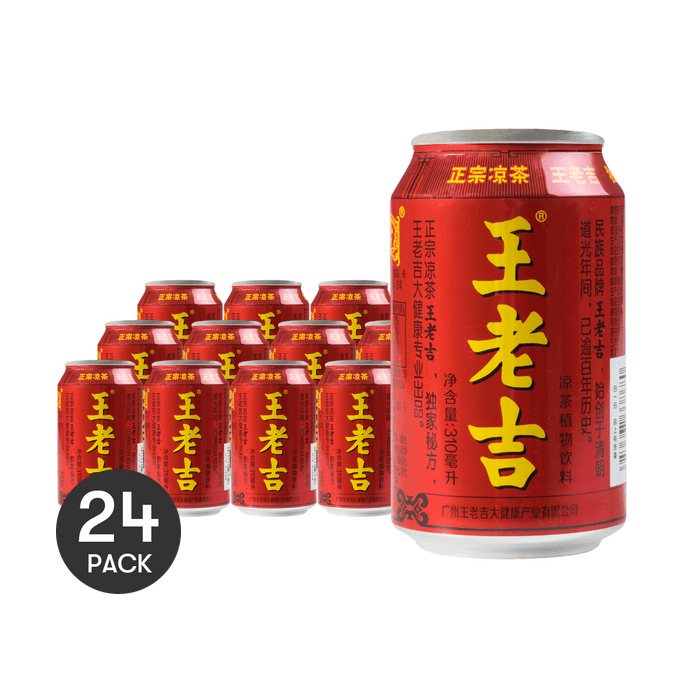 王老吉 涼茶植物飲料 310ml 不同包裝隨機發 *24【24份超值裝】
