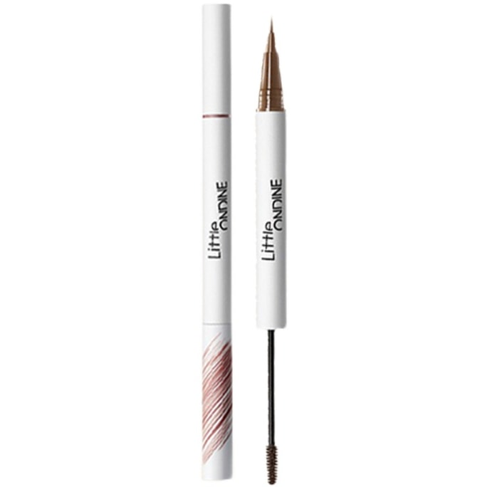  Natural Wild Double Head Styling Water Eyebrow Pencil 01 Strong Black Tea