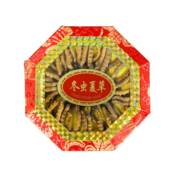 미국 구룡홀산 야생 동충하초 선물 상자, 2800개입, 상자당 약 40개, 14g(0.5온스). 귀한 약용 선물입니다.