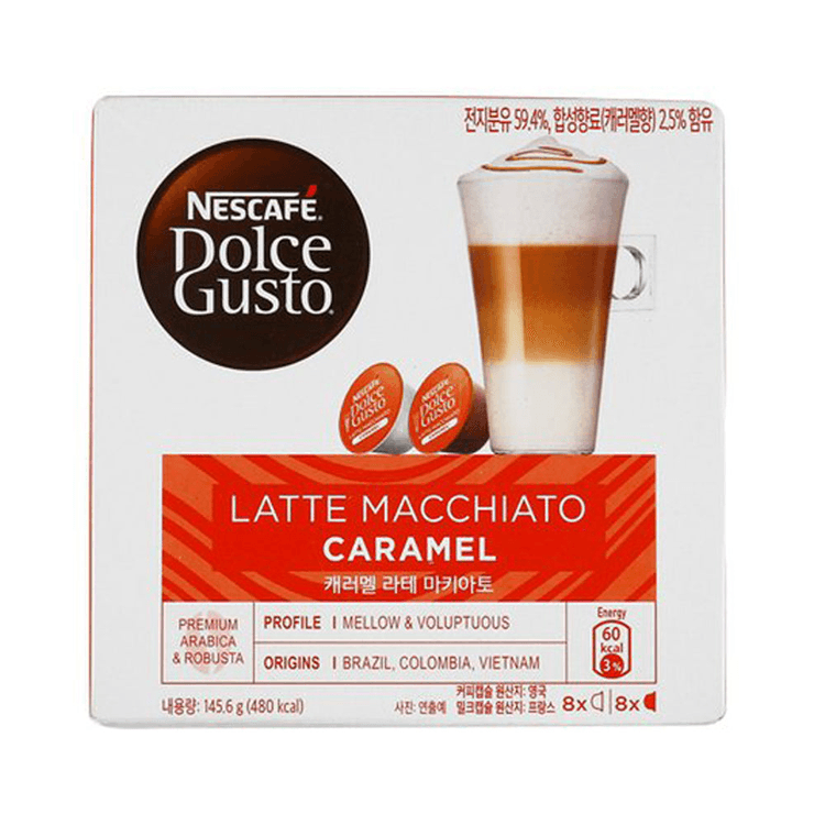 NESCAFÉ Dolce Gusto Latte Macchiato Caramel - 6 boîtes de 16