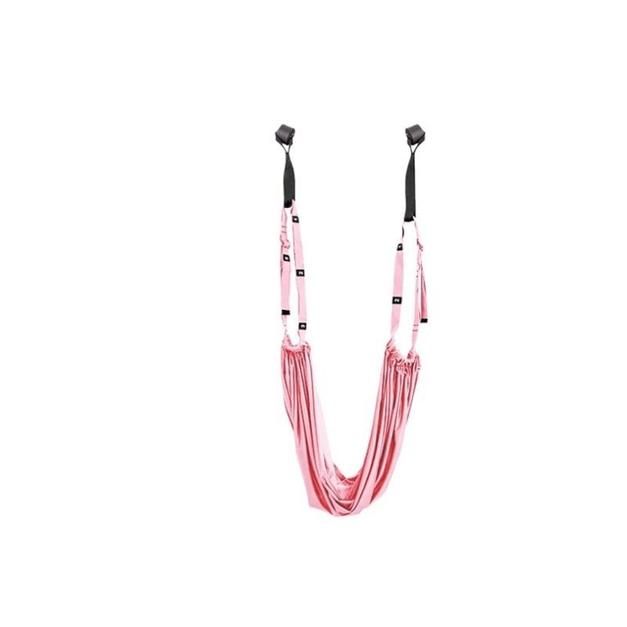 Aerial Yoga Rope Home Fitness Equipment Yoga Hanging Door Yoga Stretching Belt Fairy Pink30CM * 1 Piece