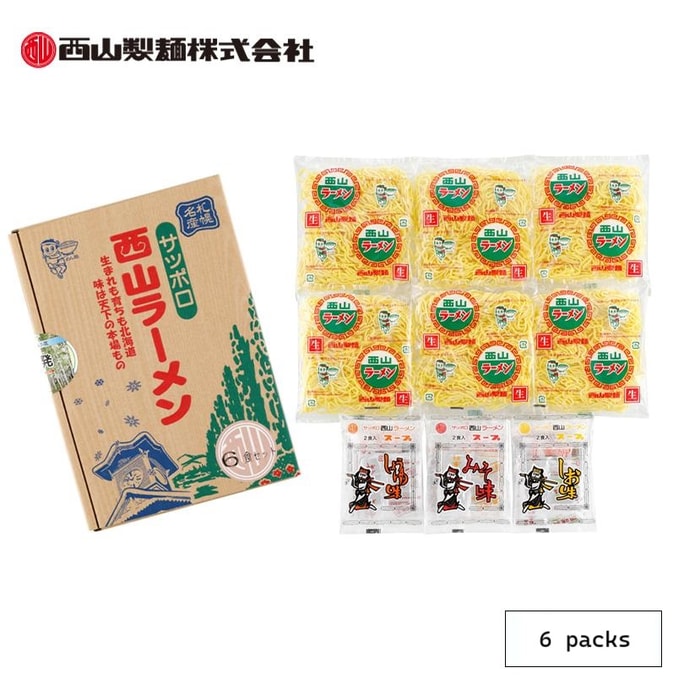 Sapporo Ramen Set Miso/Shoyu/Salt 6-Pack