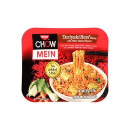 Teriyaki Beef Chow Mein - Instant Noodles with Veggies, 4oz