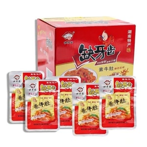 [Popular Online Snack] Extra Spicy Vegetarian Beef Tripe Konjac Delight Vegetarian Tripe 16g*10 Packs Hunan Specialty