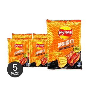 Potato Chips ,Artificial Grilled Chicken Flavor, 2.1 oz *5【5 Packs】