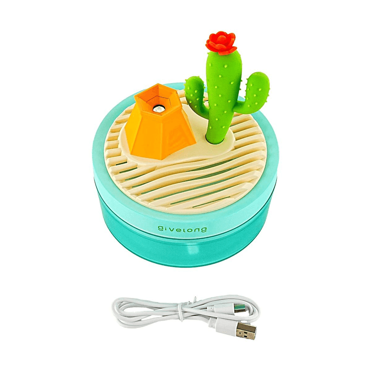 가로세로 12.5cm, 세로세로 14.3cm 크기의 귀여운 디자인의 USB 전원 방식 가로세로 가습기입니다. 3