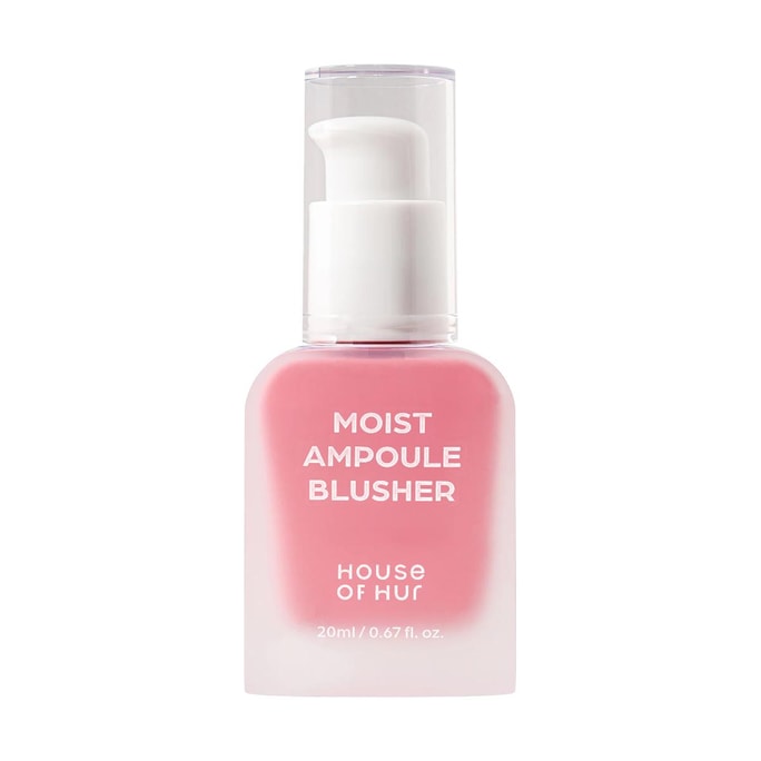 韩国HOUSE OF HUR 保湿安瓶腮红 水感液体腮红 #06 樱花 Cherry Blossom 20ml/0.67fl oz【50%保湿精华 水彩透明妆感】