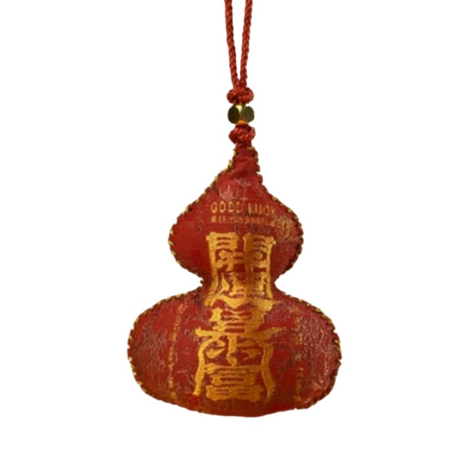 Scenic Spot Style Hand-Stitched Gourd Sachet With Fragrance Powder Sutra Amulet Car Hanging 1pc
