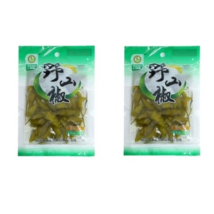 Sweet sour and spicy pickled peppers with salted vegetables a perfect side dish for rice 100g*2 bags