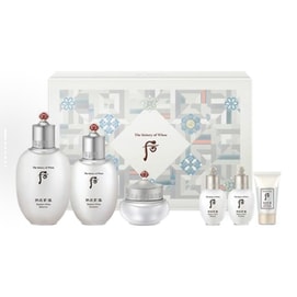 【香港直邮】 韩国 THE HISTORY OF WHOO后 THE HISTORY OF WHOO 后 拱辰享雪焕白6件套|宫廷汉方美白|淡斑提亮保湿|敏感肌可用|奢华礼盒装