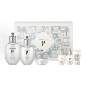 [홍콩에서 직접 우편 발송] 한국 THE HISTORY OF WHOO 공천향 스노우 화이트닝 6종 세트 | 제국 중의학 화이트닝 | 스팟 라이트닝, 브라이트닝 및 보습 | 민감성 피부용 | 고급 선물 상자