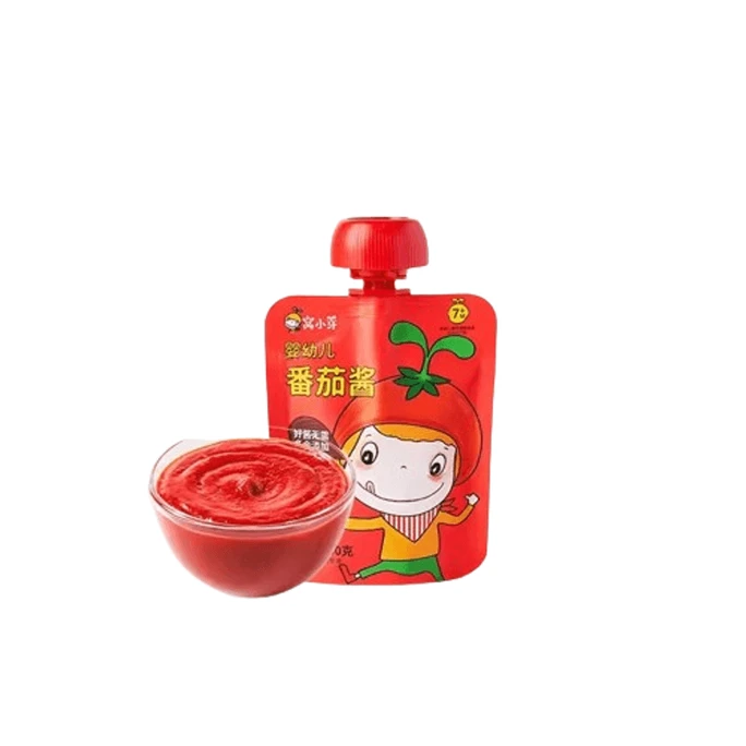 窝小芽 婴幼儿宝宝番茄酱 儿童小包家用挤挤袋装辅食调料调味番茄酱 60g/袋