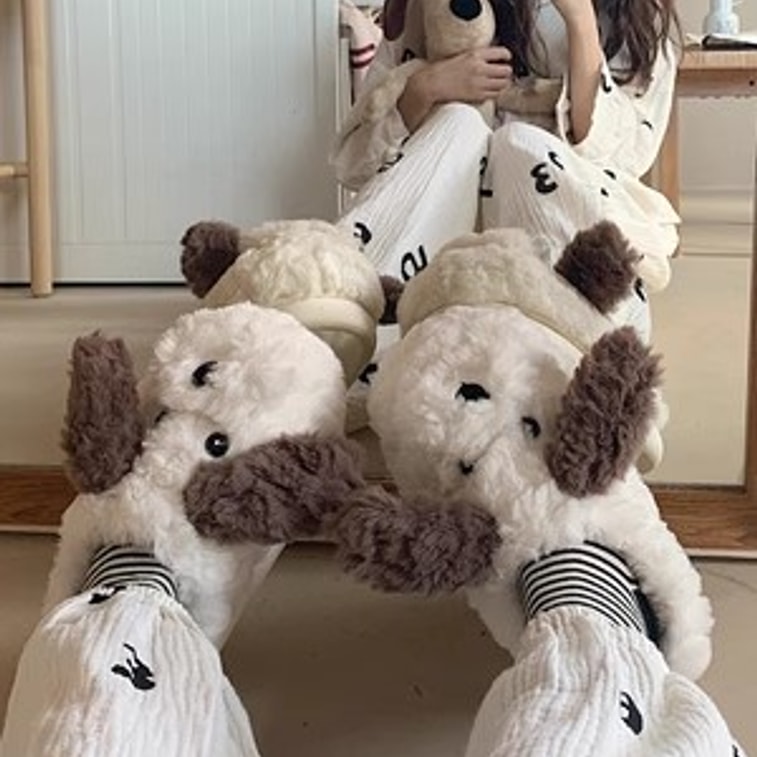 SnuggleDog Plush Slippers 44-45 4