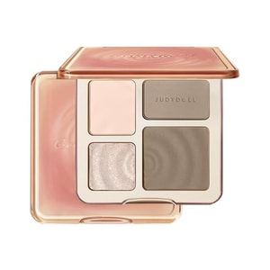 [중국 직배송] 주디돌 하이라이터 & 컨투어링 팔레트 - 매트 하이라이터, 브라이트너, 페이스 섀도우, 코 컨투어링 - 초보자를 위한 내추럴 메이크업 - 1가지 쉐이딩 팔레트 9g