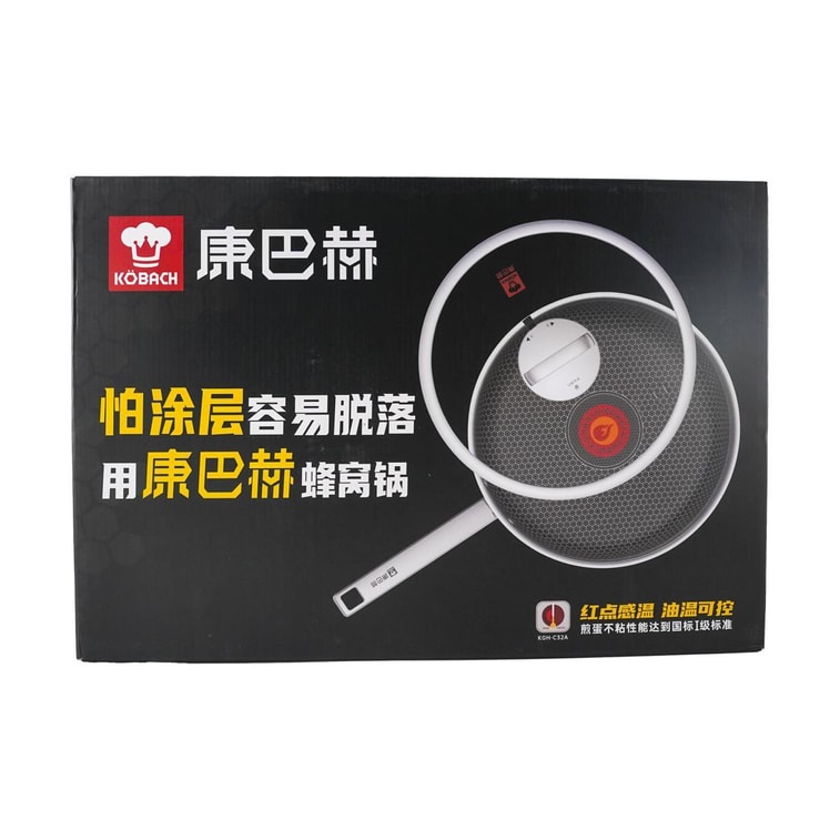 康巴赫 六代蜂巢炒鍋 紅點雙蜂巢不沾鍋 電磁爐瓦斯爐通用 32cm 4