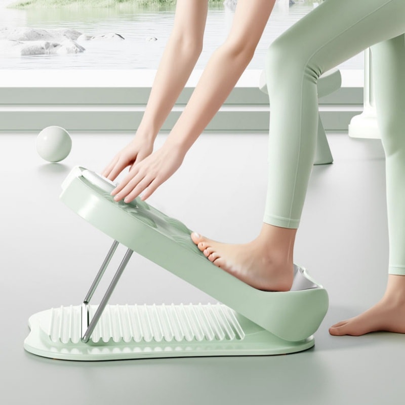 【中國直郵】 親太太 拉伸板斜踏板小腿拉伸器瘦腿運動拉伸站立健身壓腿部輔助器材 綠色一個裝